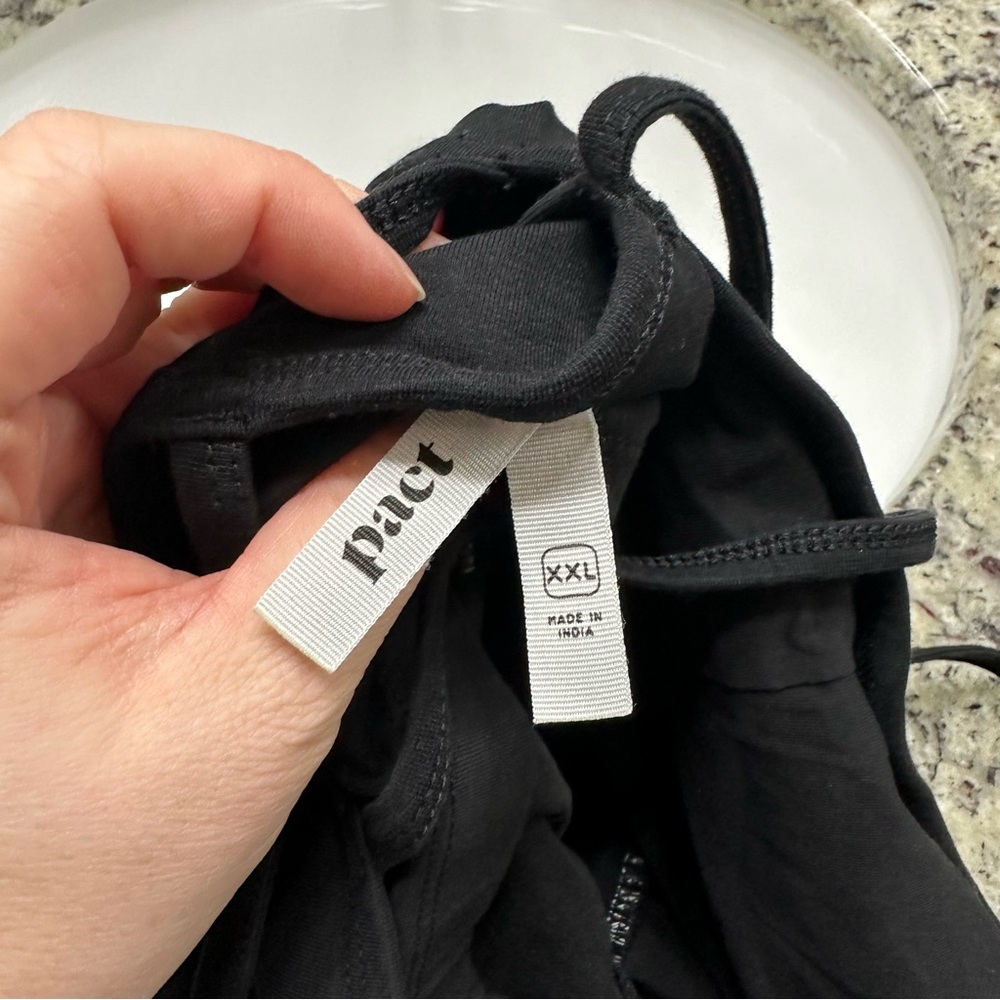 Pact Black Midi Dress with Double Straps - Picture 7 of 8